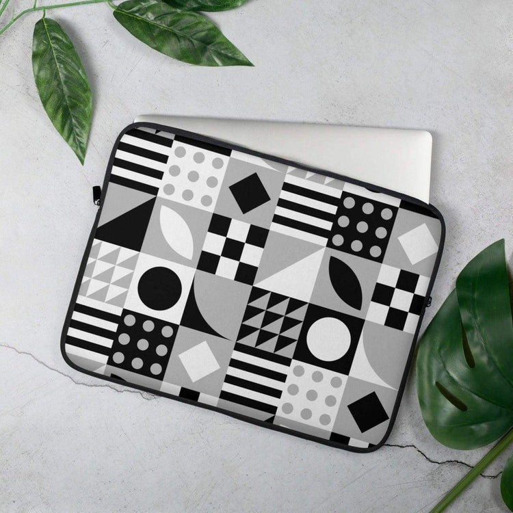 Neopren-Laptoptasche mit Kunstfellfutter für MacBook und iPad, passend für 13 und 15 Zoll, von BUYATHOME24