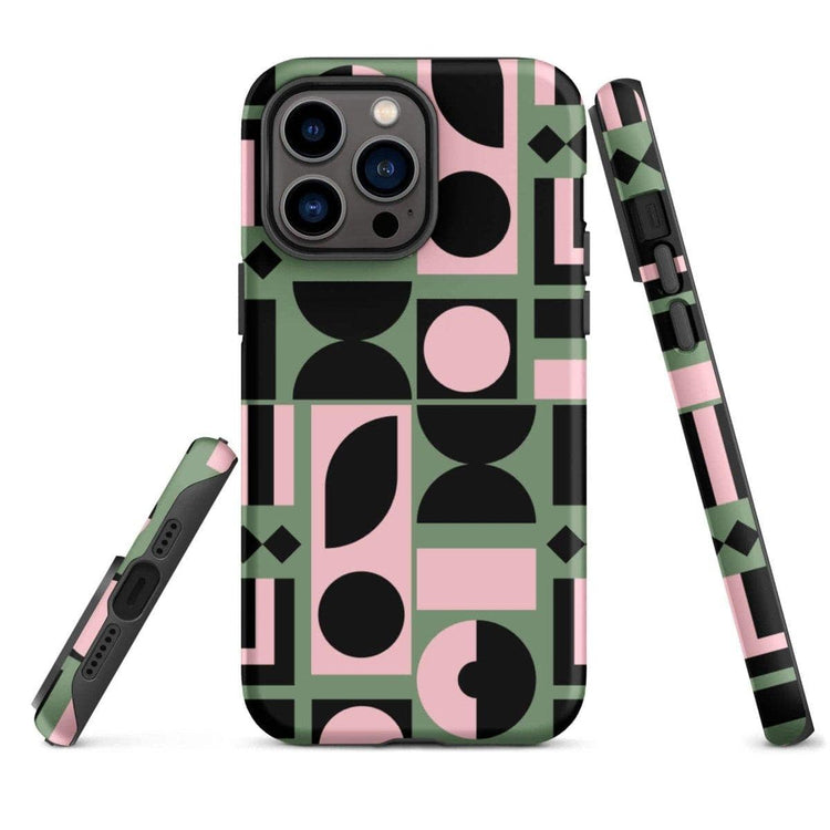 Robuste iPhone Snapcase von BUYATHOME24 in mattem Design, kompatibel mit iPhone 11 bis 14 Pro Max, mit Induktivladung.