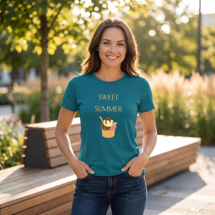 Buntes Sommer Rundhalsshirt für Kinder, unisex Grafik T-Shirt in verschiedenen Größen, leichtes Kurzarmdesign, von BUYATHOME24