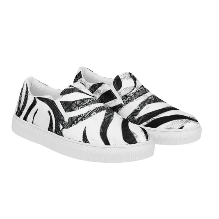 Damen Canvas Slipper mit EVA-Sohle in Größe 35-44, bequeme Freizeitschuhe, bedruckbar, von BUYATHOME24
