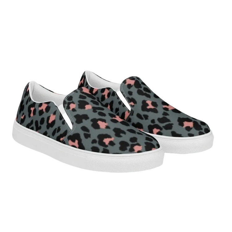 Atmungsaktive Damen Canvas Slipper von BUYATHOME24, Slip-On Schuhe in Größe 35-44, bequemes Textildesign
