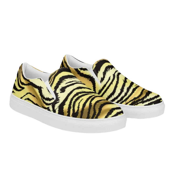 Damen Canvas Slipper von BUYATHOME24, atmungsaktive Sommerschuhe mit EVA-Sohle, in Größe 35-44, bequeme Textildruck-Design