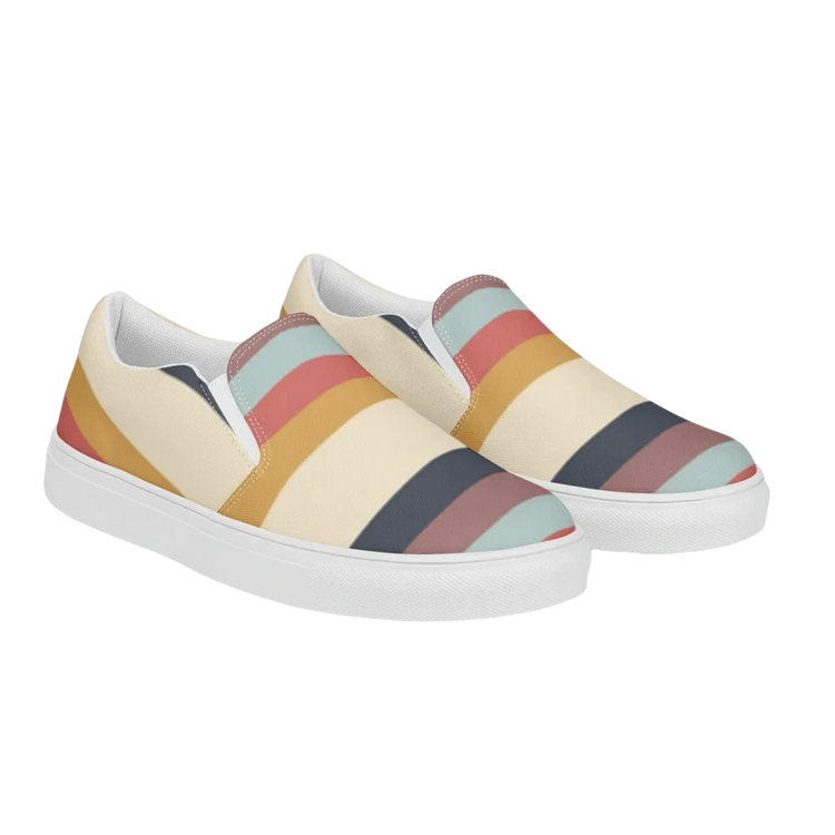 Damen Canvas Slipper von BUYATHOME24, atmungsaktive Sommerschuhe in Größe 35-44, bequeme Textil-Slipper für den Sommer.
