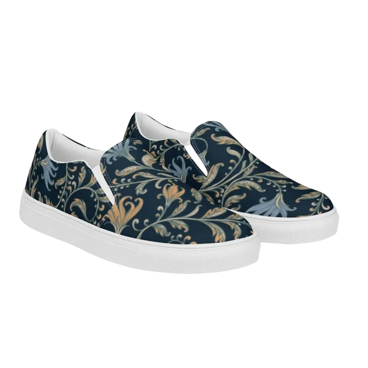 Damen Canvas Slipper von BUYATHOME24, atmungsaktive Schuhe in Größe 35-44, bequeme Textil-Designs, ideal für Sommer und Freizeit.