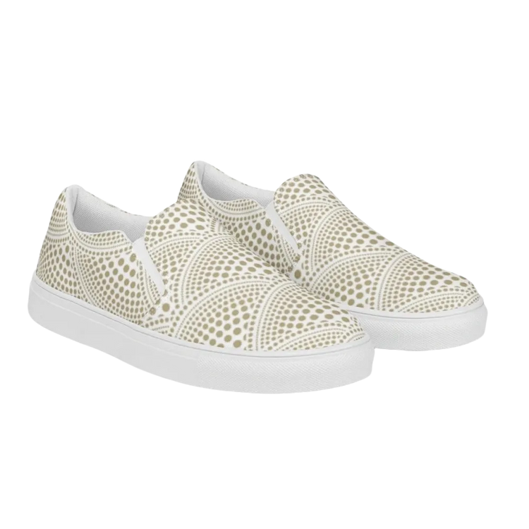 Damen Canvas Slipper von BUYATHOME24 mit atmungsaktivem Stoff und EVA-Sohle, verfügbar in den Größen 35-44.