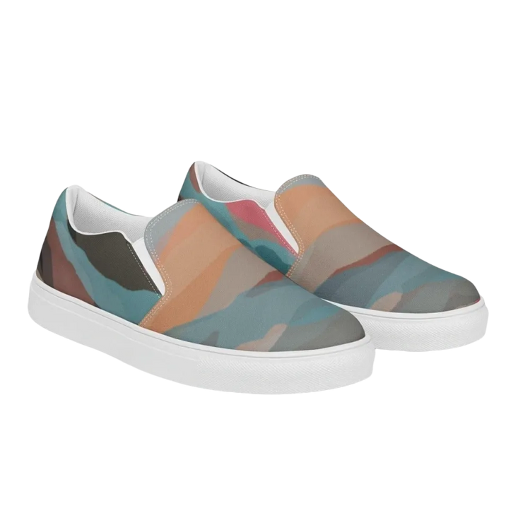 Damen Canvas Slipper von BUYATHOME24 mit EVA-Sohle, bequeme Freizeitschuhe in Größe 35-44, Textildruck, lässiges Design