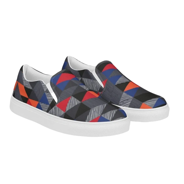 Damen Canvas Slipper von BUYATHOME24, gepolsterte Freizeitschuhe in Größe 35-44, bequeme Textil-Designs.