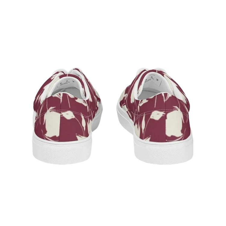 Damen Canvas Sneaker mit Allover-Print, atmungsaktiv, EVA-Sohle, Größe 35-44, Damenschuhe von BUYATHOME24