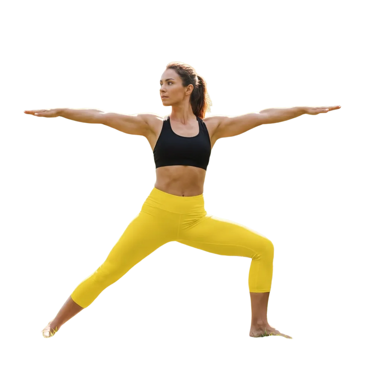 Damen Capri-Leggings von BUYATHOME24 aus Mikrofaser mit UV-Schutz, sportlich und bequem in XS bis XL