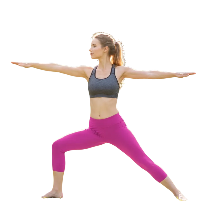Damen Capri-Leggings mit UV-Schutz und Vier-Wege-Stretch in XS-XL, bequem und sportlich, in verschiedenen Farben.