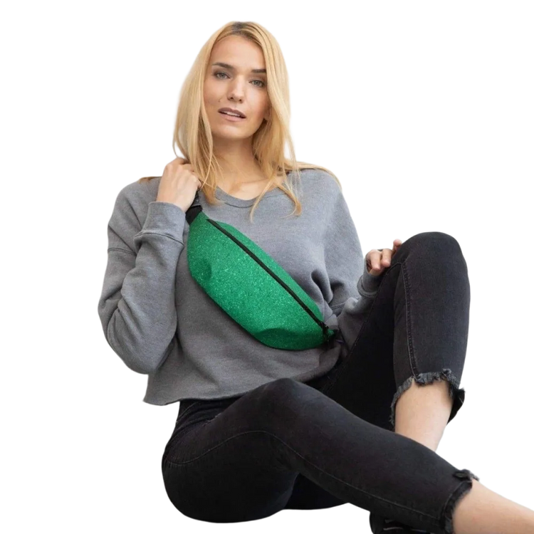 Unisex Bauchtasche aus wasserfestem Polyester, 70-133 cm Gurt, passend für Damen, in neutralem Design von BUYATHOME24