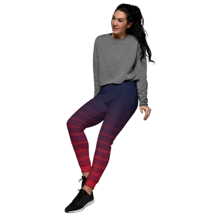 Damen Jogginghose von BUYATHOME24 mit Fleece-Futter, bequem und warm, in verschiedenen Größen XS bis 3XL, textildruck.