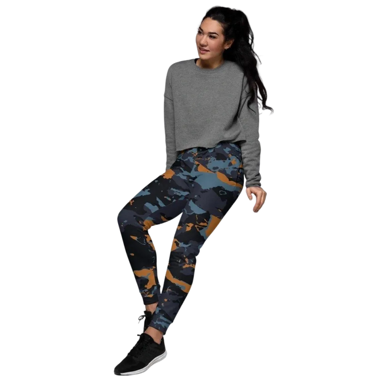 Damen Jogginghose aus Baumwoll-Mix in XS bis 3XL, bequeme Fitnesshose von BUYATHOME24, mit Textildruck, weiches Material