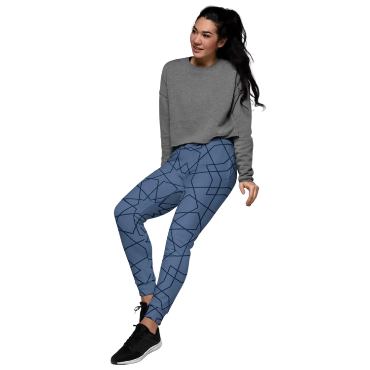 Damen Jogginghose aus Fleece mit Taschen, in XS bis 3XL, von BUYATHOME24, mit bedruckbarem Stoff, bequemer Freizeit-Look