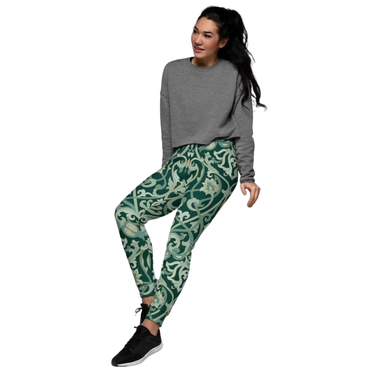 Damen Jogginghose aus Baumwoll-Mix von BUYATHOME24, bequem, lässig, in XS bis 3XL, mit Textildruck, entspannte Passform