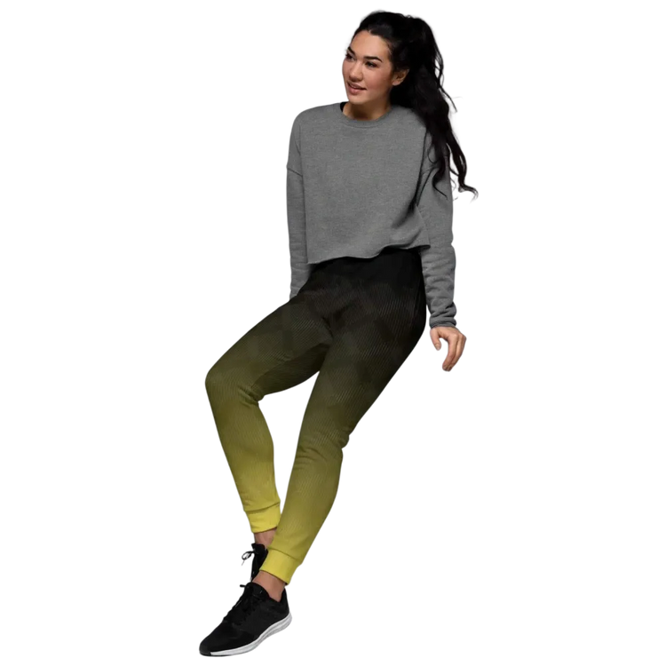 Damen Fitnesshose von BUYATHOME24, bequeme Jogginghose mit Fleece-Futter, für XS bis 3XL, bequemes Textildruck-Design