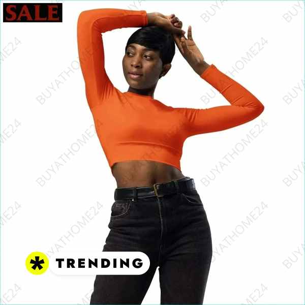 • Fitnessbekleidung I Damen Langarm Crop Top 2XS - 6XL Textildruck BUYATHOME24, T-Shirts BUYATHOME24, Hoodies BUYATHOME24, Hosen BUYATHOME24, Jacken BUYATHOME24, Schuhe BUYATHOME24