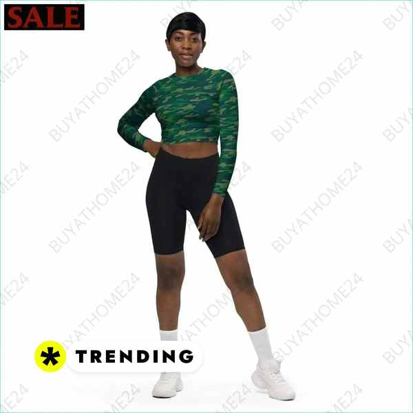 • Fitnessbekleidung I Damen Langarm Crop Top 2XS - 6XL Textildruck BUYATHOME24, T-Shirts BUYATHOME24, Hoodies BUYATHOME24, Hosen BUYATHOME24, Jacken BUYATHOME24, Schuhe BUYATHOME24