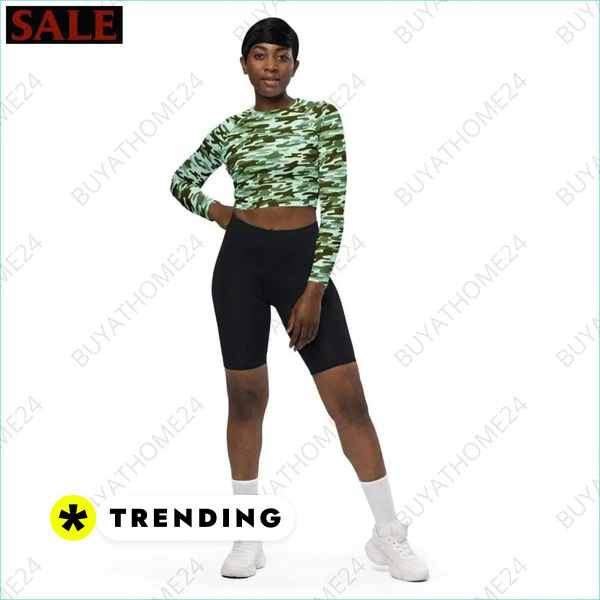 • Fitnessbekleidung I Damen Langarm Crop Top 2XS - 6XL Textildruck BUYATHOME24, T-Shirts BUYATHOME24, Hoodies BUYATHOME24, Hosen BUYATHOME24, Jacken BUYATHOME24, Schuhe BUYATHOME24