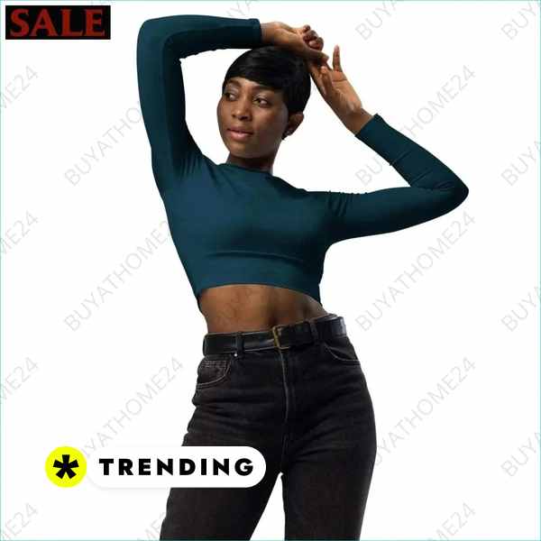 • Fitnessbekleidung I Damen Langarm Crop Top 2XS - 6XL Textildruck BUYATHOME24, T-Shirts BUYATHOME24, Hoodies BUYATHOME24, Hosen BUYATHOME24, Jacken BUYATHOME24, Schuhe BUYATHOME24