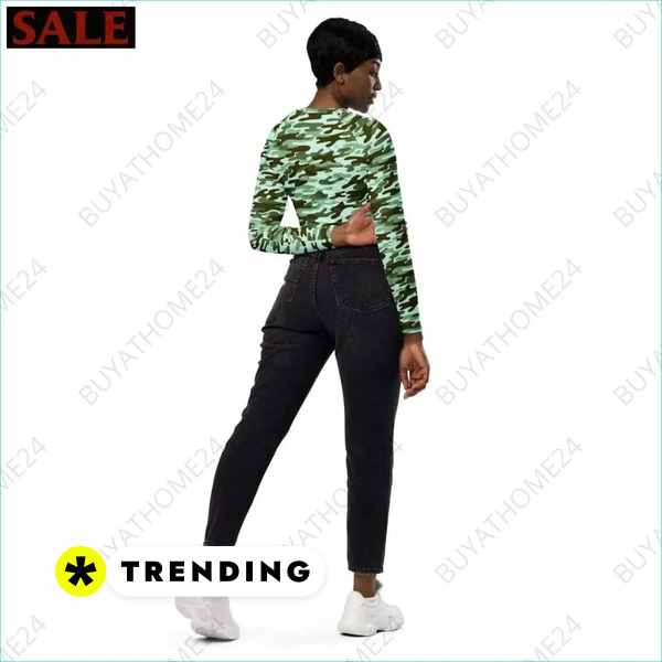 • Fitnessbekleidung I Damen Langarm Crop Top 2XS - 6XL Textildruck BUYATHOME24, T-Shirts BUYATHOME24, Hoodies BUYATHOME24, Hosen BUYATHOME24, Jacken BUYATHOME24, Schuhe BUYATHOME24
