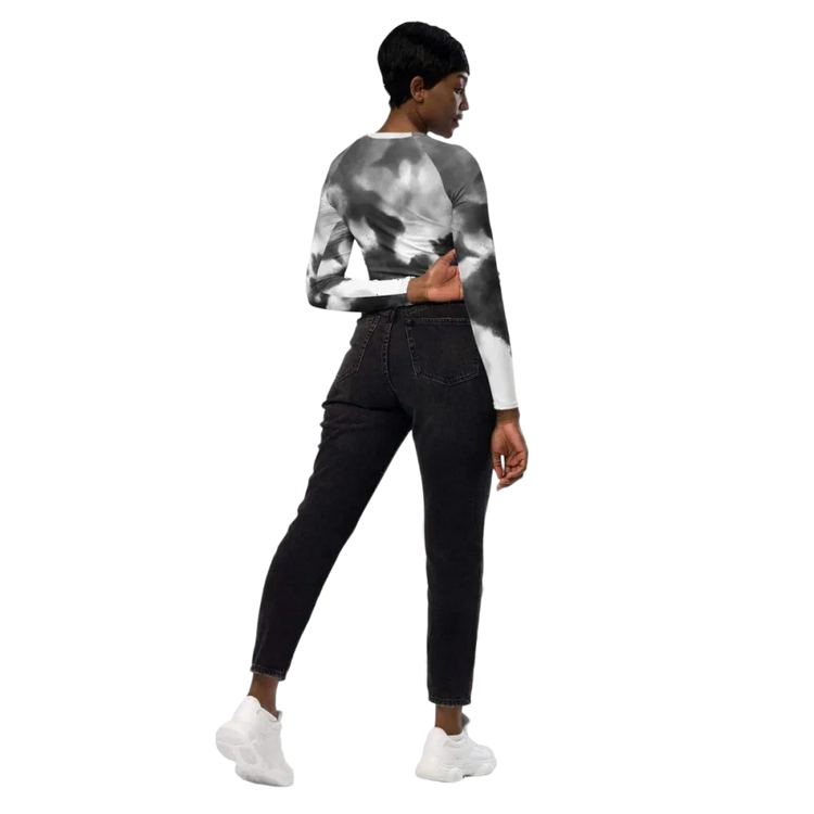 Damen Langarm Crop Top von BUYATHOME24 in 2XS-6XL, enganliegender Trainingsstop aus weichem Stoff, ideal für Sport und Freizeit