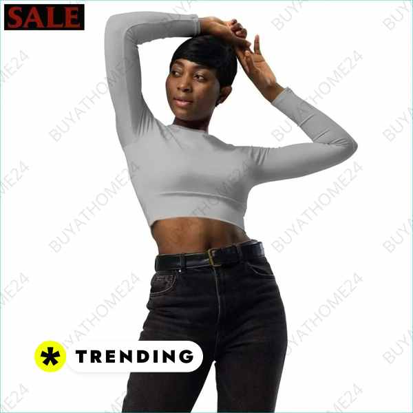 • Fitnessbekleidung I Damen Langarm Crop Top 2XS - 6XL Textildruck BUYATHOME24, T-Shirts BUYATHOME24, Hoodies BUYATHOME24, Hosen BUYATHOME24, Jacken BUYATHOME24, Schuhe BUYATHOME24