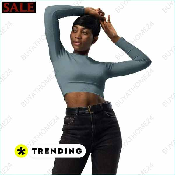 • Fitnessbekleidung I Damen Langarm Crop Top 2XS - 6XL Textildruck BUYATHOME24, T-Shirts BUYATHOME24, Hoodies BUYATHOME24, Hosen BUYATHOME24, Jacken BUYATHOME24, Schuhe BUYATHOME24