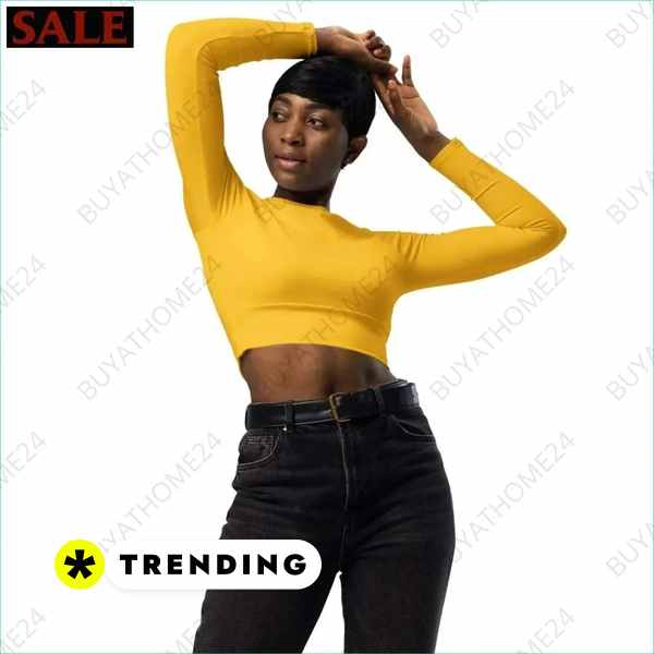 • Fitnessbekleidung I Damen Langarm Crop Top 2XS - 6XL Textildruck BUYATHOME24, T-Shirts BUYATHOME24, Hoodies BUYATHOME24, Hosen BUYATHOME24, Jacken BUYATHOME24, Schuhe BUYATHOME24