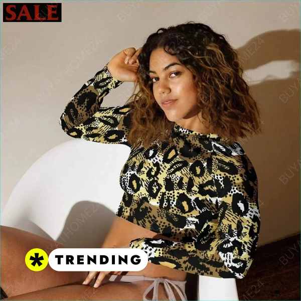 Damen Langarm Crop Top 2XS-6XL für Fitness und Eishockey Style Textildruck BUYATHOME24, T-Shirts BUYATHOME24, Hoodies BUYATHOME24, Hosen BUYATHOME24, Jacken BUYATHOME24, Schuhe BUYATHOME24