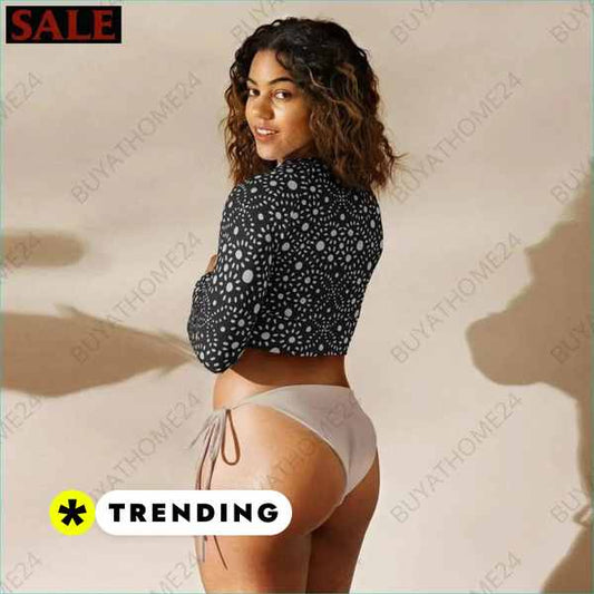 ▻ Trainingstop Bauchfrei I Langarm Crop Top 2XS - 6XL BUYATHOME24®