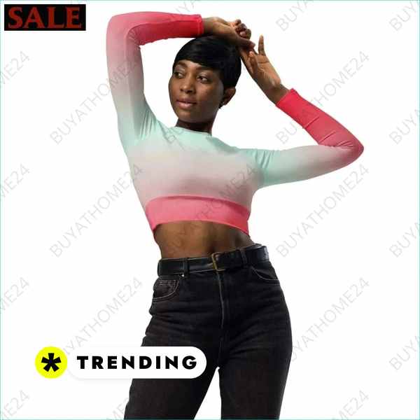 • Fitnessbekleidung I Damen Langarm Crop Top 2XS - 6XL Textildruck BUYATHOME24, T-Shirts BUYATHOME24, Hoodies BUYATHOME24, Hosen BUYATHOME24, Jacken BUYATHOME24, Schuhe BUYATHOME24