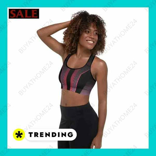 ▻ Sportbekleidung I Damen Sport BH mit Polstern XS, S, M, L, XL, 2XL BUYATHOME24®