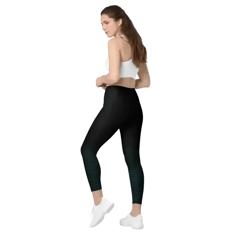 Damen Leggings von BUYATHOME24 in 2XS bis 6XL, bequem und elastisch, mit Textildruck, für Sport und Freizeit.