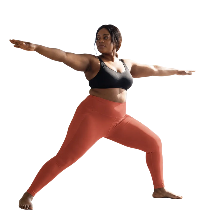 Damen Leggings von BUYATHOME24 mit Seitentaschen, in 2XS bis 6XL, aus elastischem Stoff, individuell anpassbar, enger Sitz