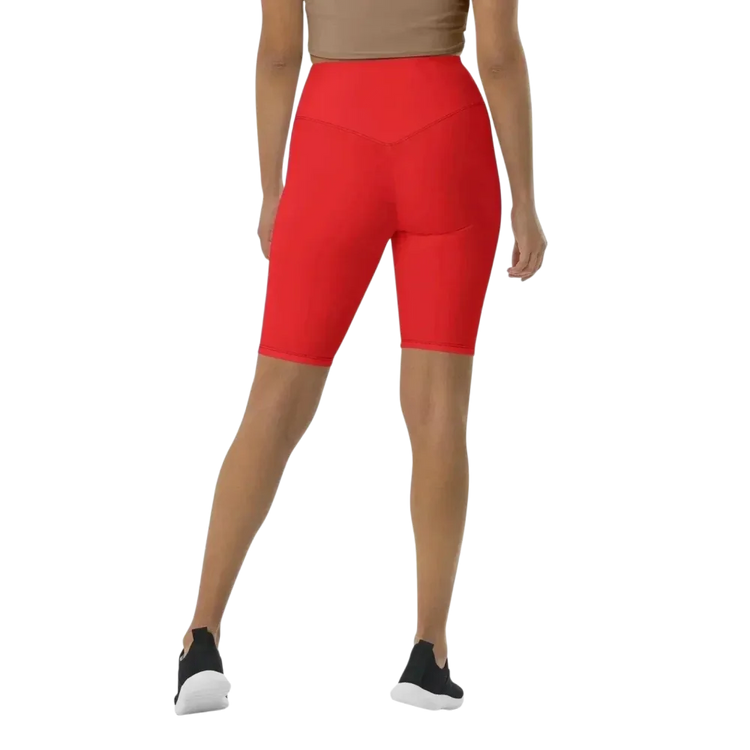 Damen Radlerhose mit hohem Bund und Tasche in XS-3XL, von BUYATHOME24, aus bequemem Textilmaterial, personalisierbar.