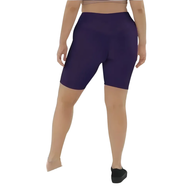 Lange Damen Fahrradhosen Shorts in hoher Taille, schnelltrocknend, von BUYATHOME24, in XS bis 3XL, mit Textildruck.