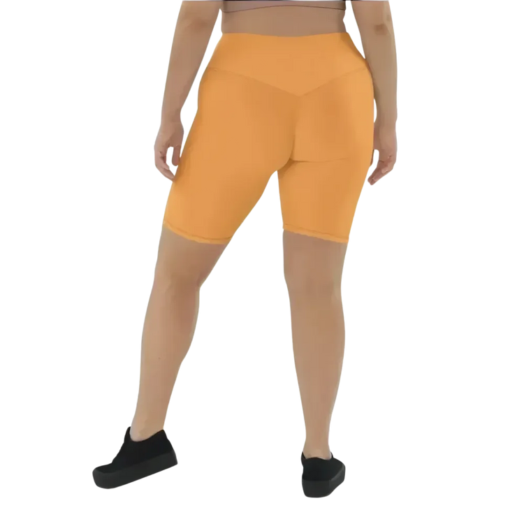 Damen Radlerhose von BUYATHOME24, hohe Taille, schnelltrocknend, in XS bis 3XL, weich und bequem für Fahrradfahren