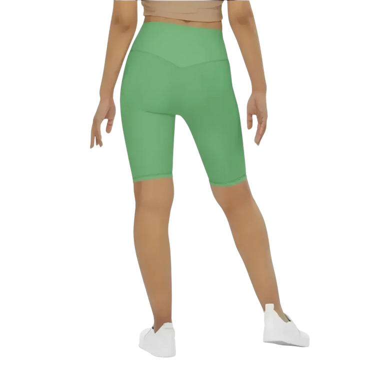 Damen Radlerhose von BUYATHOME24 mit hohem Bund, schnelltrocknend, in XS bis 3XL, geeignet für Radfahren, Textildruck auf Stoff