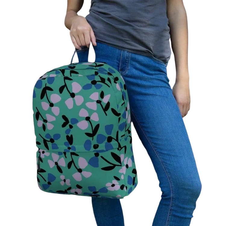 Wasserdichter Damen-Laptop-Rucksack von BUYATHOME24, Polyester, 42x31x10cm, stilvoller Rucksack mit Textildruck
