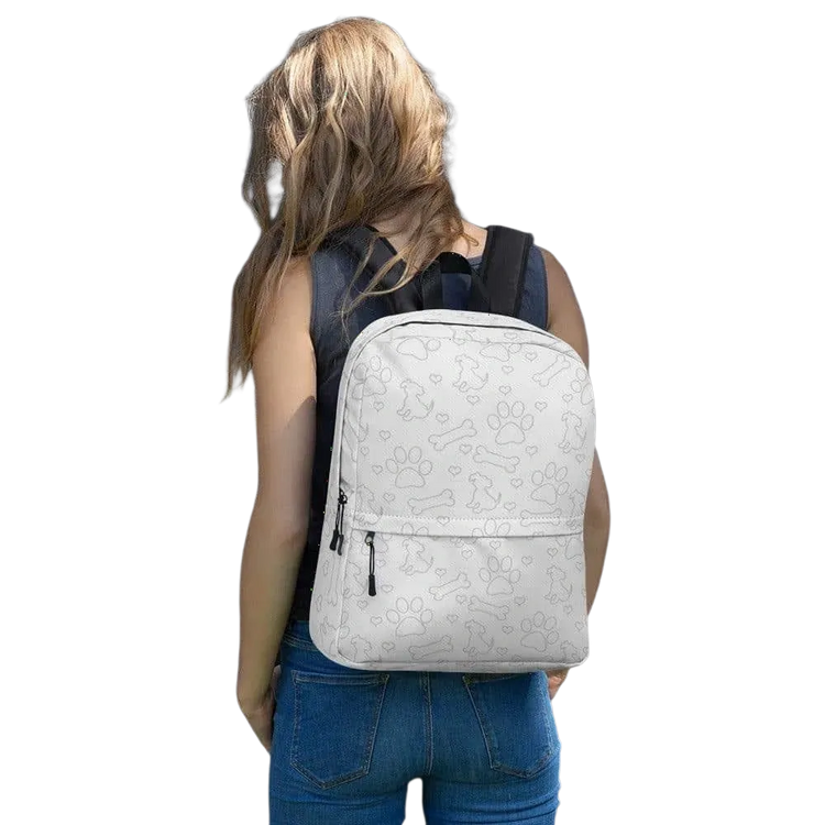 Wasserabweisender Damen-Laptop-Rucksack aus Polyester von BUYATHOME24 mit H-42 cm, B-31 cm, T-10 cm, Textildruck