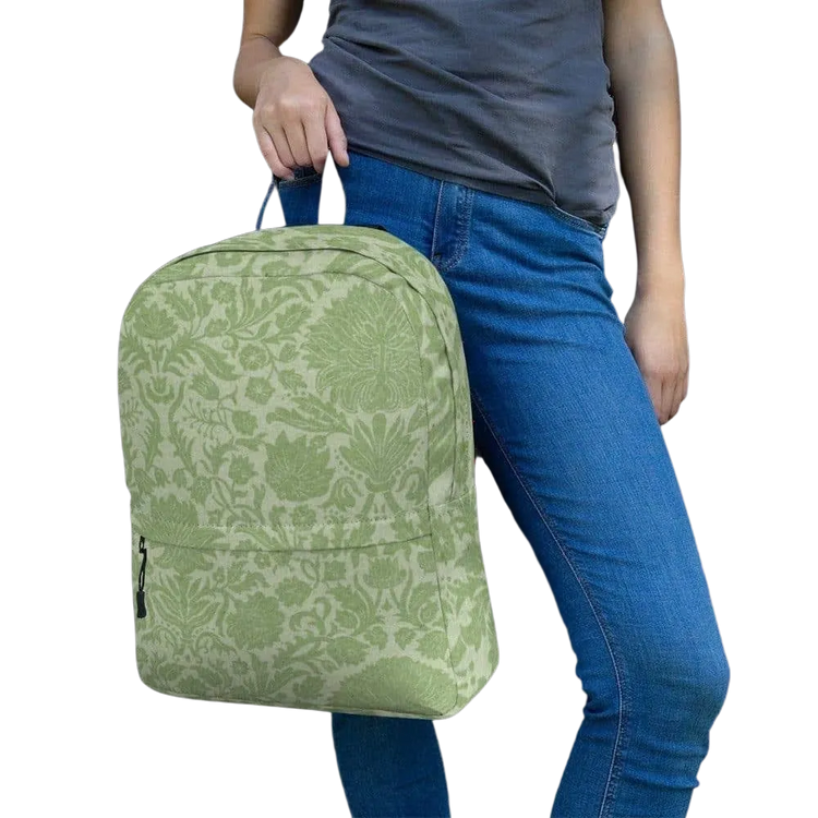 Wasserabweisender Damen-Laptop-Rucksack von BUYATHOME24, 42x31x10cm, mit Textildruck, ideal für Reisen und Alltag.