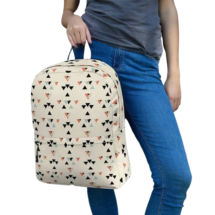 Damen Laptop Rucksack von BUYATHOME24, wasserabweisend, 42x31x10cm, strapazierfähiges Textildesign für unterwegs