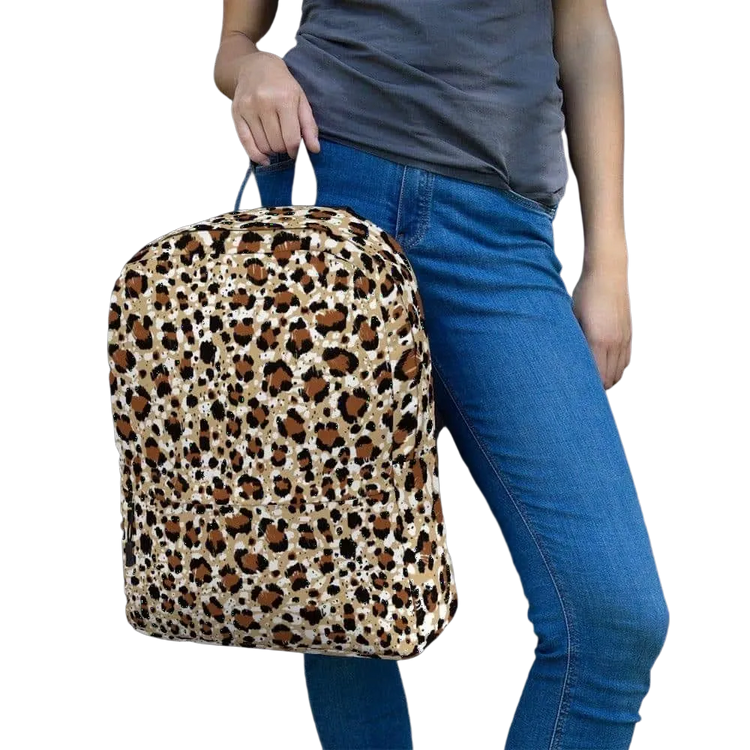 Wasserabweisender Damen-Laptop-Rucksack von BUYATHOME24, 42x31x10cm, mit Textildruck, ideal für Reisen und Alltag.
