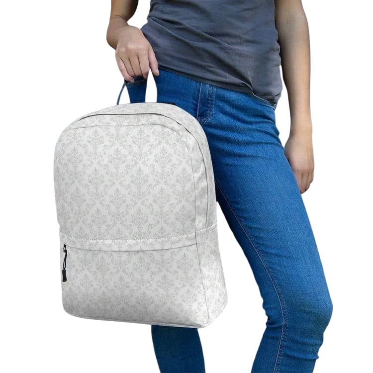 Wasserabweisender Damen-Laptop-Rucksack aus Polyester von BUYATHOME24, H 42 cm, B 31 cm, Textildruck, ideal für unterwegs