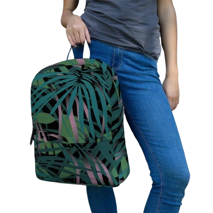 Wasserabweisender Damen-Laptop-Rucksack aus Polyester von BUYATHOME24, mit mehreren Fächern und stilvollem Design.