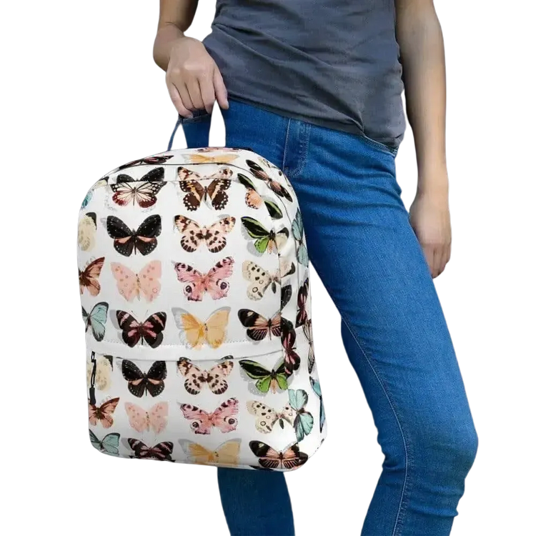 Wasserabweisender Damen-Laptop-Rucksack von BUYATHOME24 mit 42x31x10cm, strapazierfähiges Textildesign, ideal für unterwegs