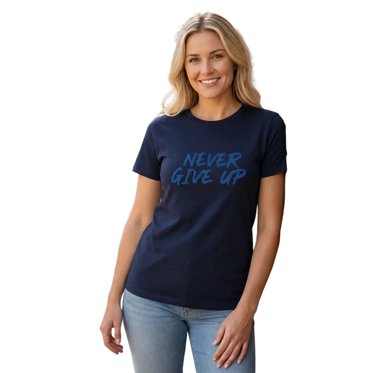 Grafik Damen T-Shirt Kurzarm von BUYATHOME24, Baumwolle, Rundhals, in verschiedenen Größen S bis 3XL, modisches Damen T-Shirt