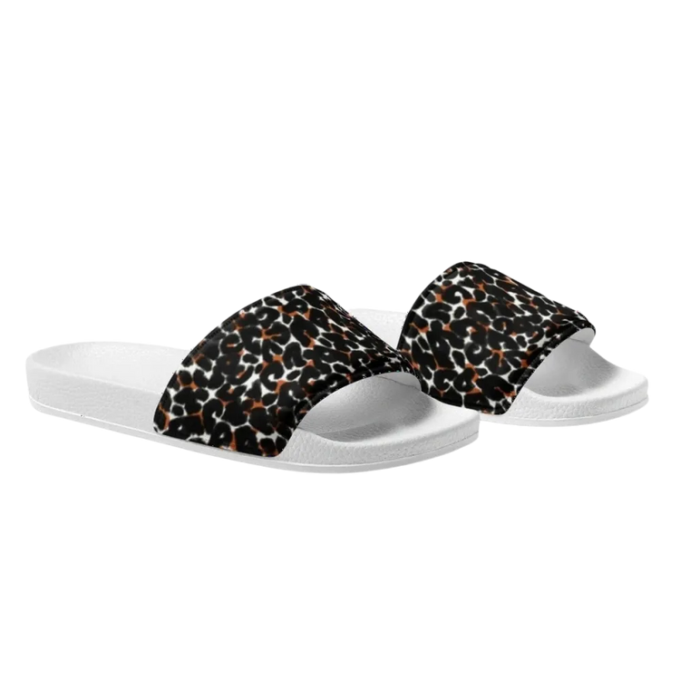 Damen Badeschuhe aus Kunstleder mit PU-Sohle in Größe 36-44, bequeme Badeschlappen von BUYATHOME24.