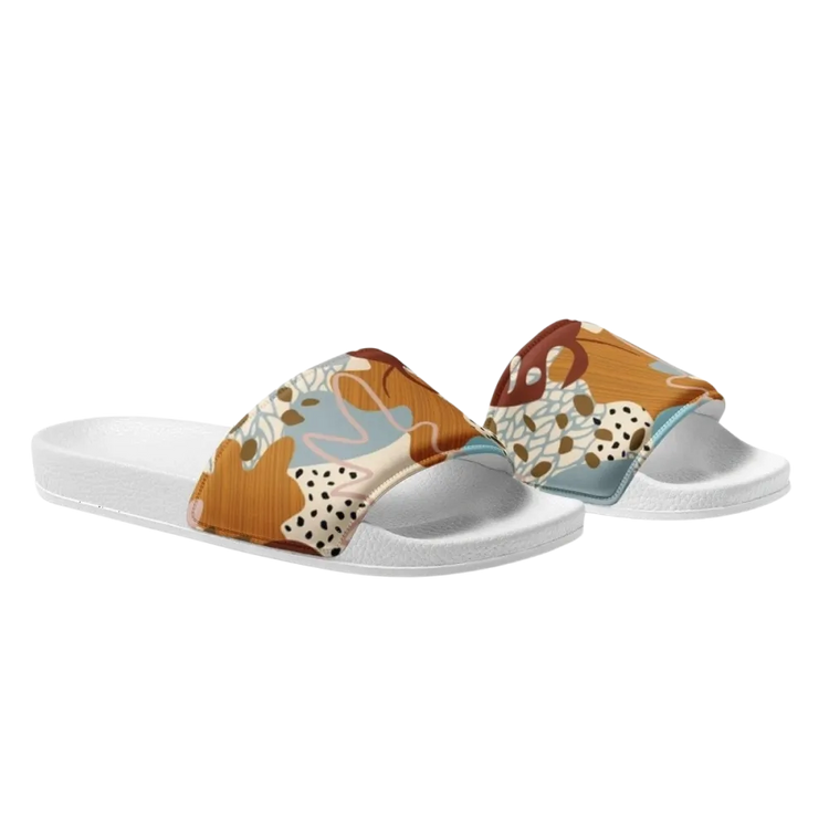 Damen Badeschlappen mit PU-Sohle und Polsterung in Größe 36-44, aus Kunstleder, bequeme Sommerschuhe von BUYATHOME24